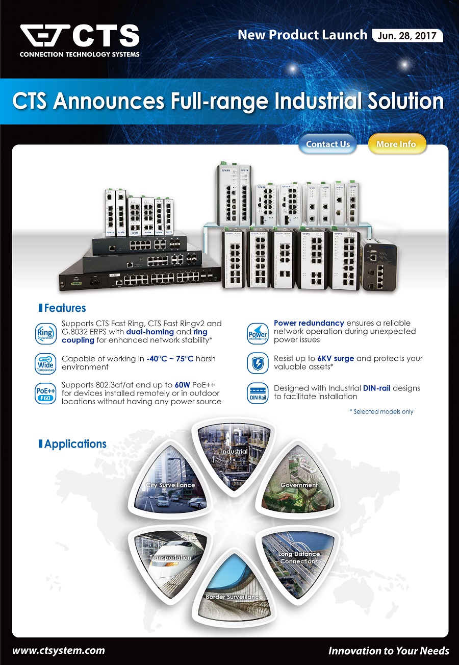 CTS Announces Full-range Industrial Solution 